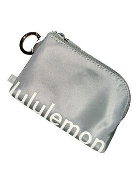Lululemon Clippable Card Pouch Willow Leaf / Meadow Haze OS NWT Wallet Keychain